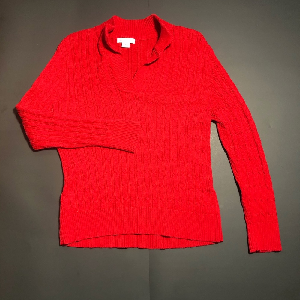 Liz Claiborne XL red Sweater
